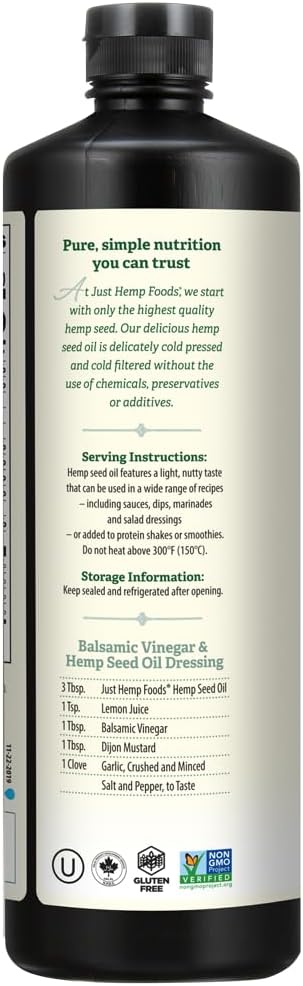 Just Hemp Foods All Natural Hemp Seed Oil
