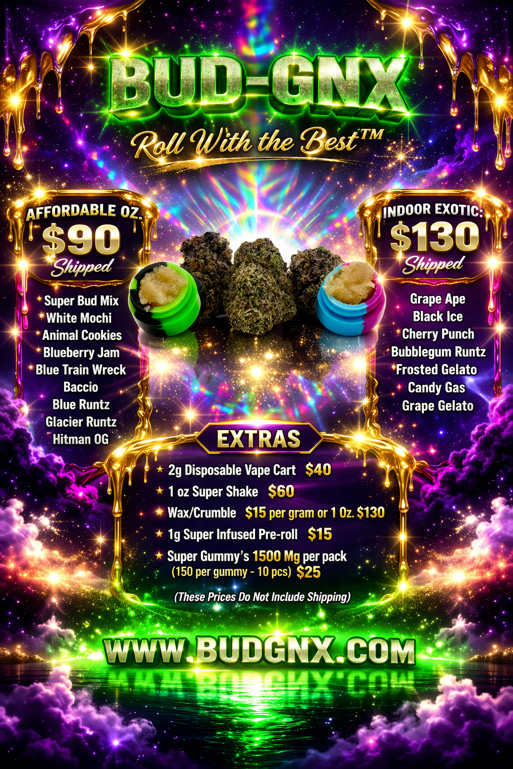 BUD-GNX Live Menu Order