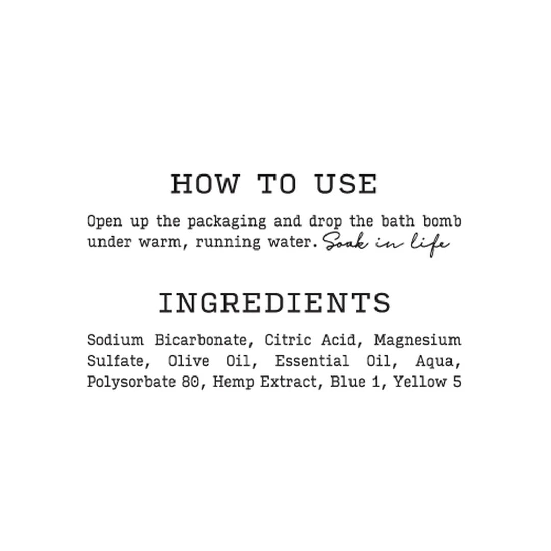 Broad Spectrum CBD Bath Bombs
