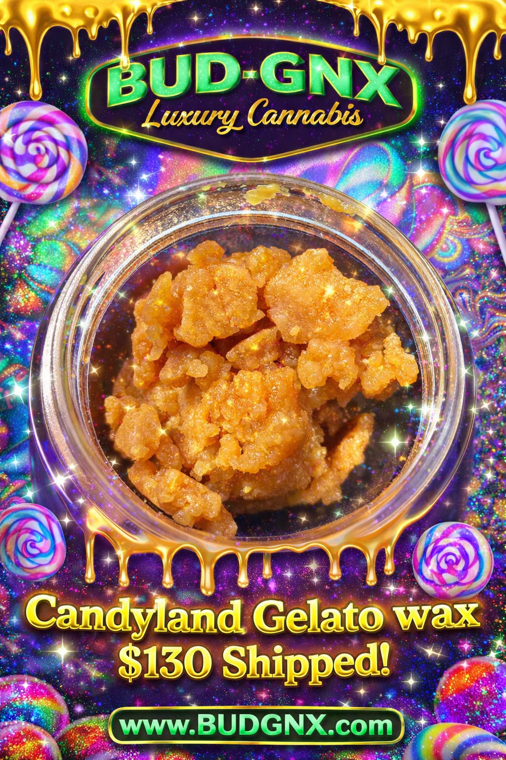🍬 Candyland Gelato Wax – 99% Potency