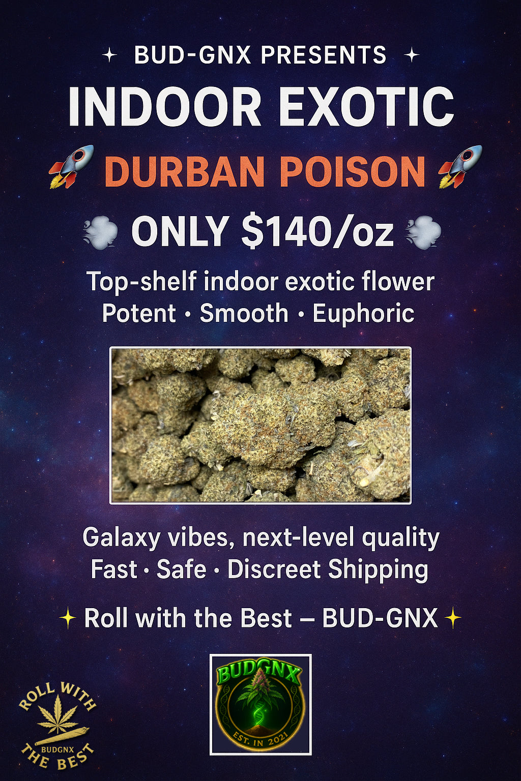 🌿✨Durban Poison - Indoor Exotic Ounce