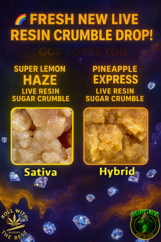 🚨 New Drop Alert 🚨 🔥 2 Brand New Live Resin Crumble Concentrates 🔥 💨