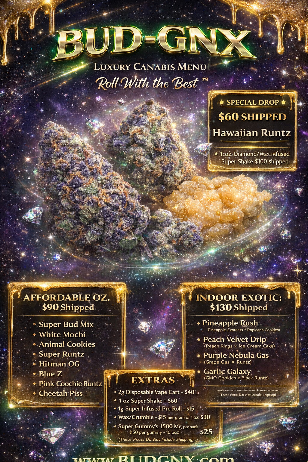 BUD-GNX Live Menu Order