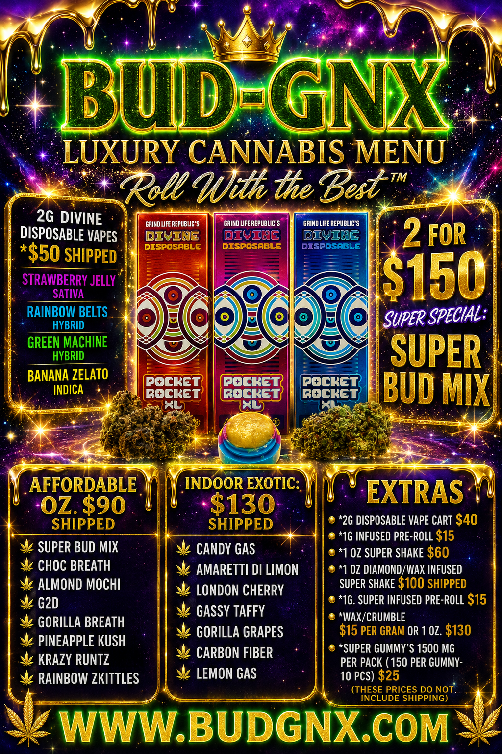 BUD-GNX Live Menu Order