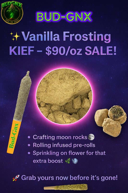 🌌✨ Vanilla Frosting KIEF – $90/oz SALE! ✨🌌