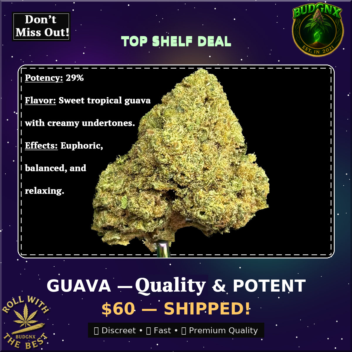 🌌 Guava - Top Shelf Budget Ounce 29%